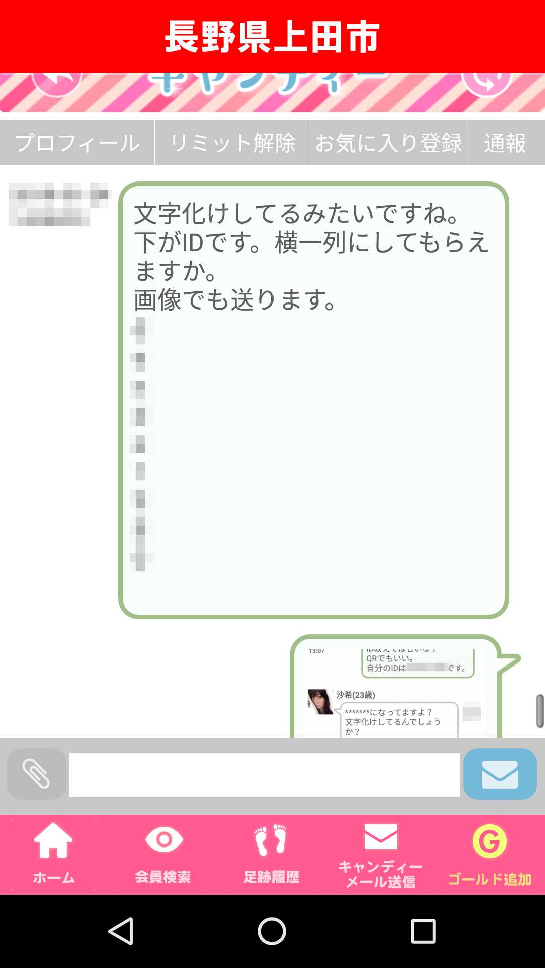 出会い系アプリ「キャンディー♪(candy)」のサクラ調査/沙希の執拗な会話引き伸ばし(長野)