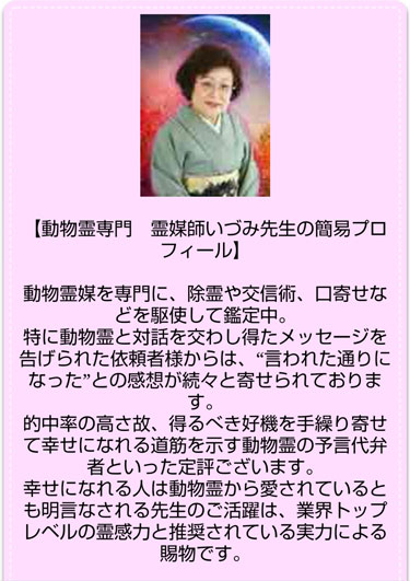 霊媒師いづみ