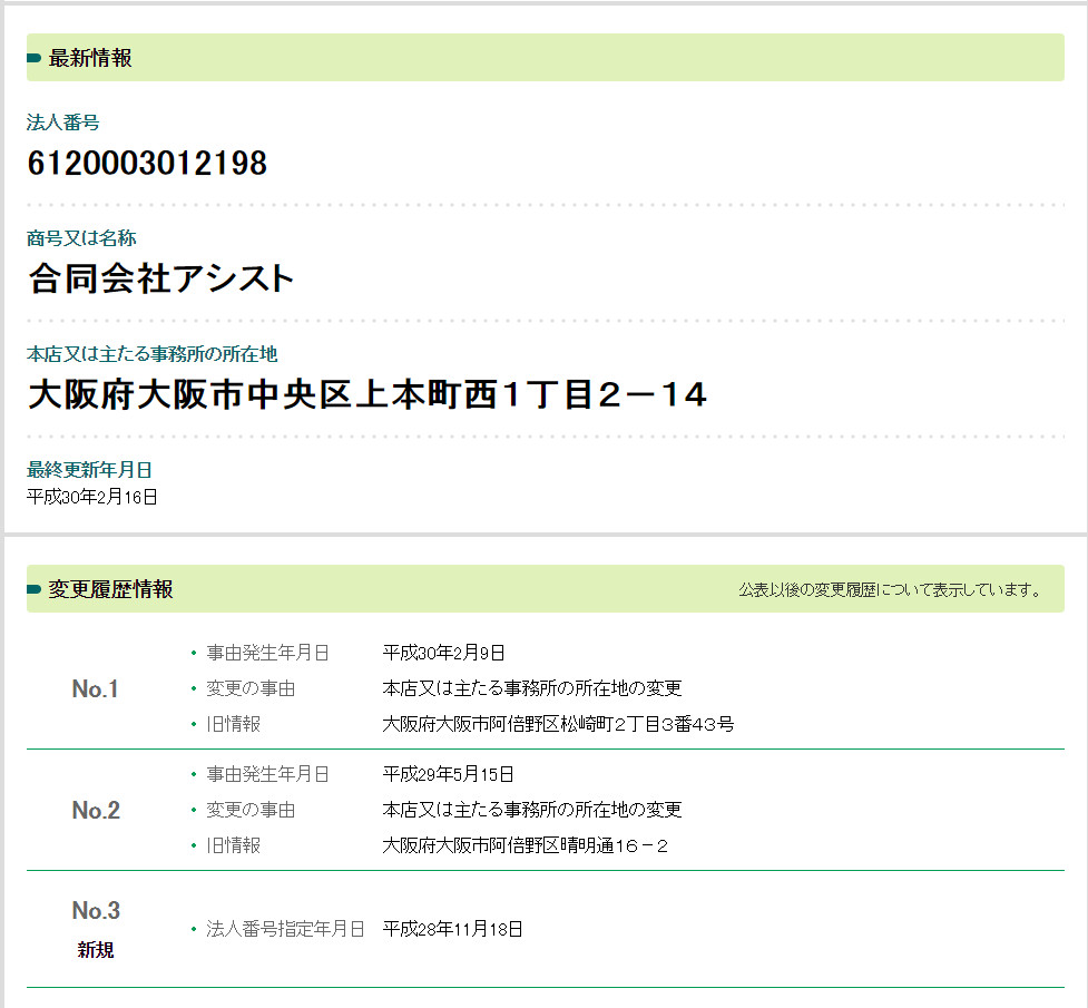 出会い系サイト「ファイブスター(Fivestar)」の運営会社合同会社アシストの情報