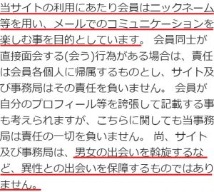 悪質出会い系サイトサイトル(Saitoru)の利用規約3