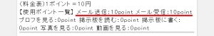 悪質出会い系サイト「サーチ(Search)」のポイント表2