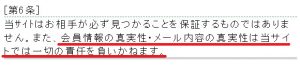 悪質出会い系サイト「サーチ(Search)」の利用規約1