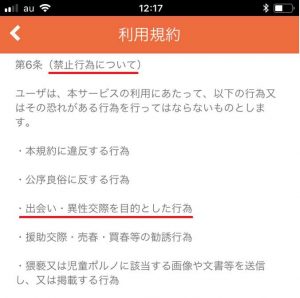 悪質出会い系アプリ「いいね(イイネ!)」の利用規約2