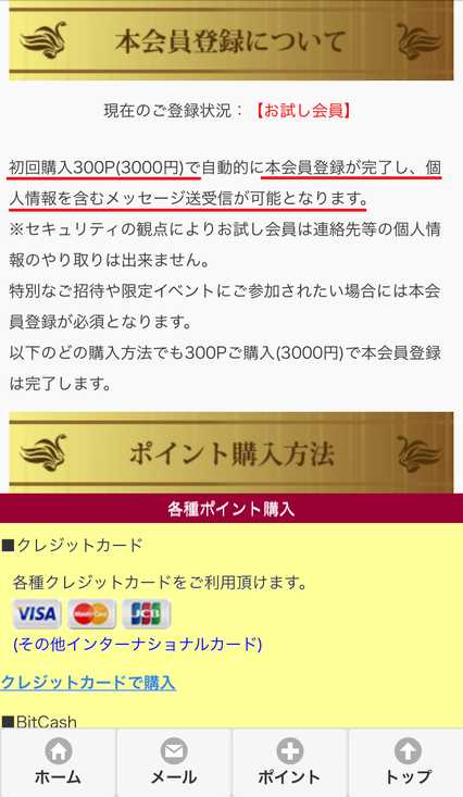 悪質出会い系サイト Heat(ヒート)の料金表