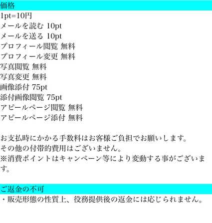悪質出会い系サイト ソーシャル(social)の料金表