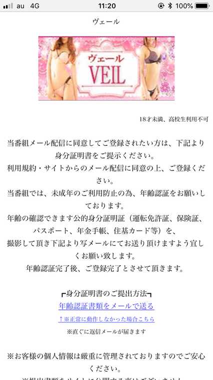 悪質出会い系サイト ヴェール(VEIL)のtop画像