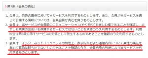 悪質出会い系サイト「アッチャオ」の利用規約2