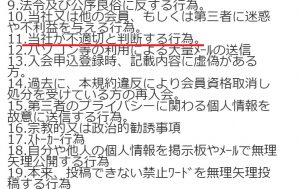 悪質出会い系サイト「19Ol(イチキューオーエル)」の利用規約1