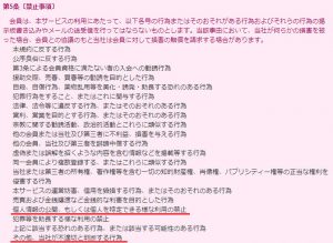 悪質出会い系サイト「candy(キャンディー)」の利用規約2