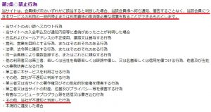 悪質出会い系サイト「運命の鍵」の利用規約2