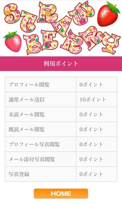 悪質出会い系サイト 「strawberry(n5gqhyip.com)」の料金表1