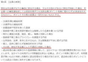 悪質出会い系サイト「BEST(ベスト)」の利用規約3