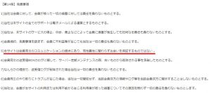 悪質出会い系サイト「スフィア(SPHERE)」の利用規約3