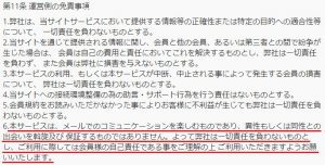 悪質出会い系サイト「HOME(t8u7bymnjrl.cloud)」の利用規約2