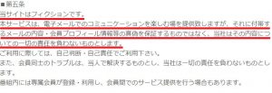 悪質出会い系サイト「SPOT(スポット)」の利用規約2