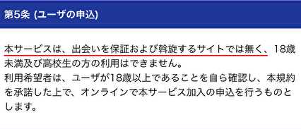 悪質出会い系サイト「LaLa」の利用規約5