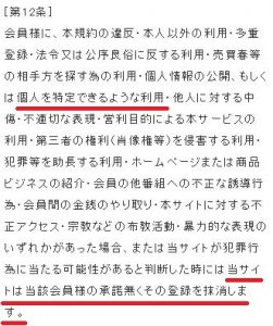 「モナリザ(m0nalisa)」の利用規約3
