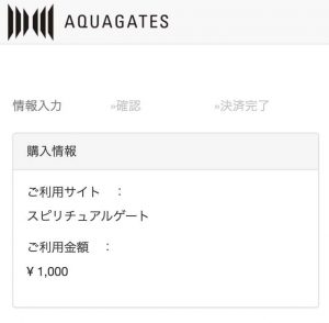 クレジットカード決済1