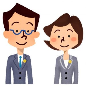 男性と女性の弁護士