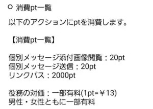 出会い アプリ Rynk 消費ポイント