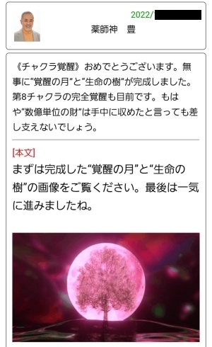 偽鑑定師からのメッセージの一部