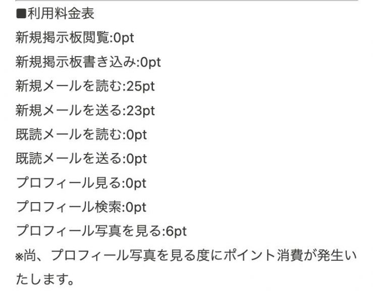 利用料金表