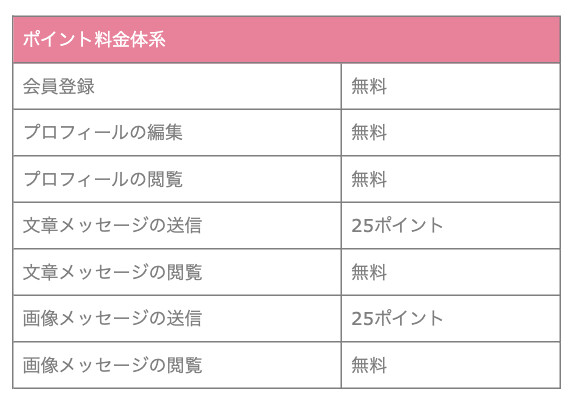 ポイント料金体系