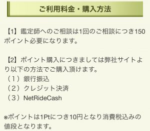 決済種別のスクリーンショット