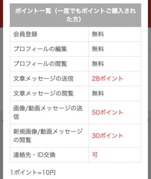 利用料金のスクリーンショット2