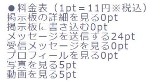 料金表