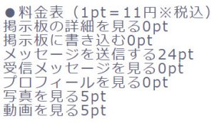 料金表
